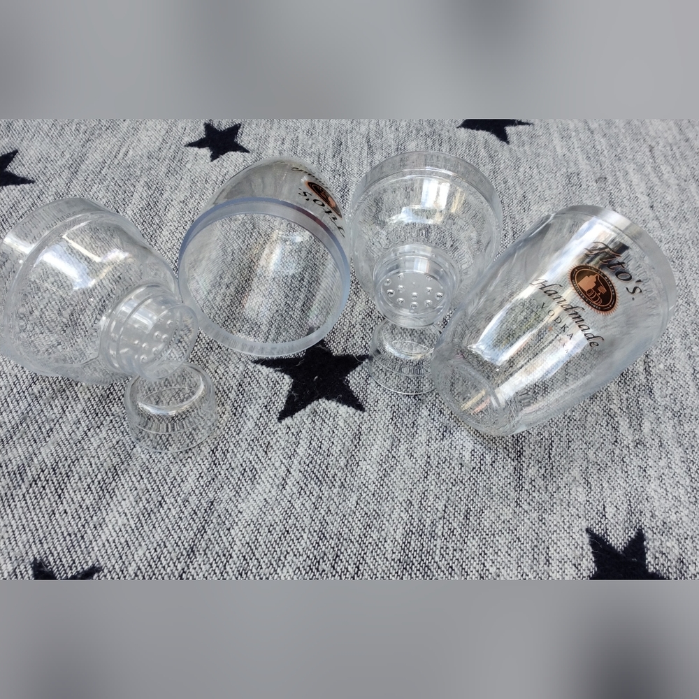 TWO Fineline Quenchers 7 oz. Clear Plastic Cocktail Shakers NWOT - Picture 4 of 11